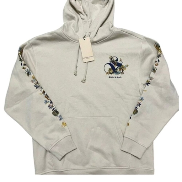 Scotch & Soda Amsterdam Hoodie - Embroidered Floral Design-Size Large, MSRP $118 - Picture 3 of 12